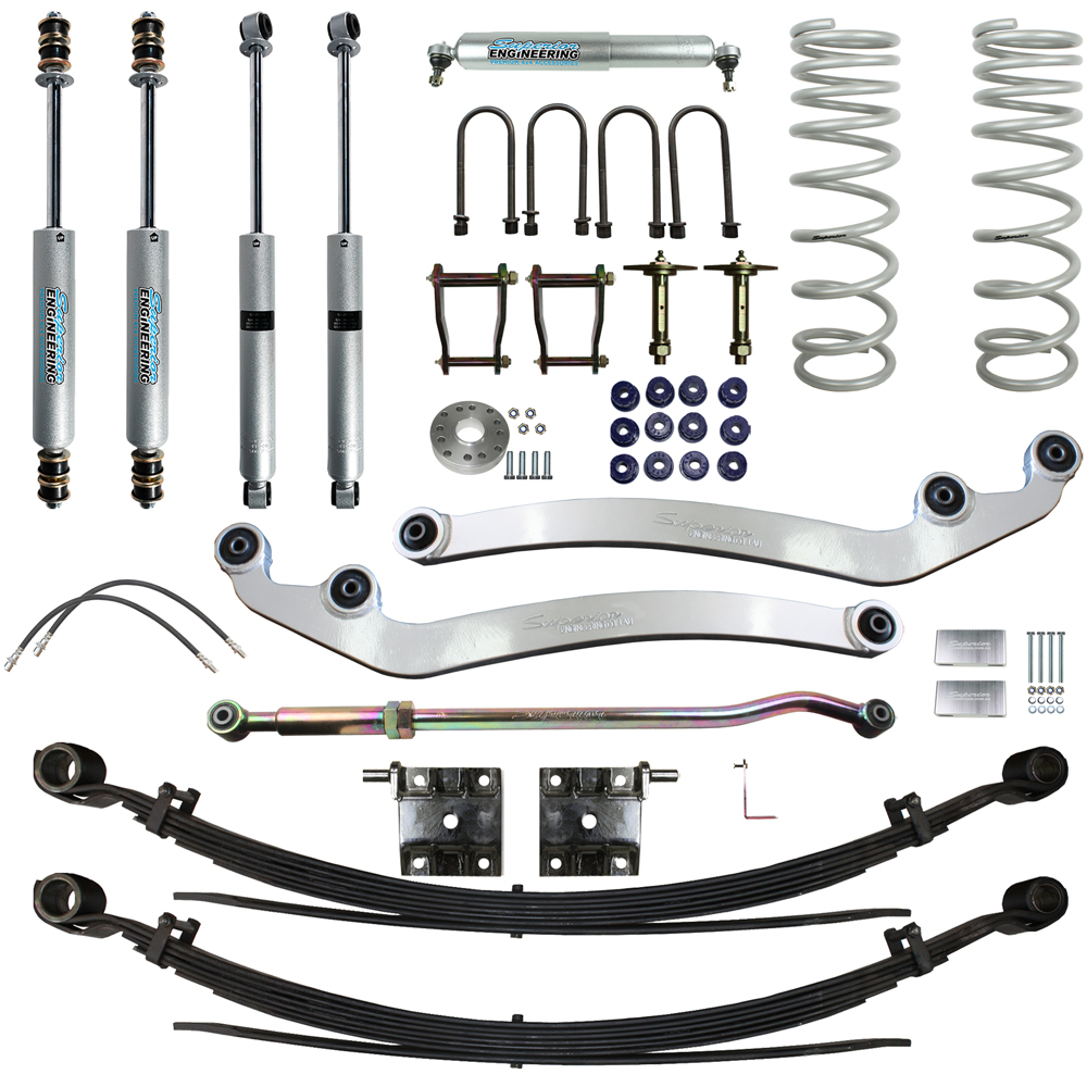 Superior Engineering 5 Inch (125mm) Lift Kit Suitable For Toyota LandCruiser 78 Series 8/2016 on 4.5lt V8 - SUP-78G2-8-KIT-5INCH